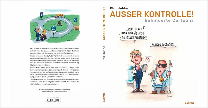 Titelbild und Klappentext des Buches "Au&szlig;er Kontrolle" von Phil Hubbe